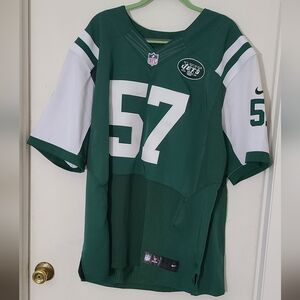 New York Jets Bart Scott Reebok On Field Football Jersey NFL Size 52